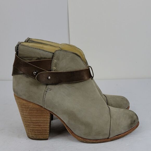 Rag & Bone New York Harrow Leather Ankle Women's Booties - Picture 6 of 13